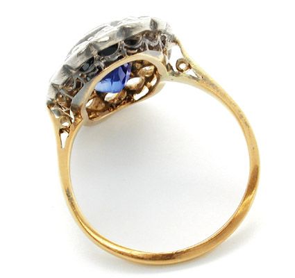 Foto 2 - antiker Diamant-Ring Riesen Gross 14K, S7395