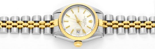 Foto 1 - Rolex Date Damen Uhr Stahl-Gold Oyster Perpetual Topuhr, U1286